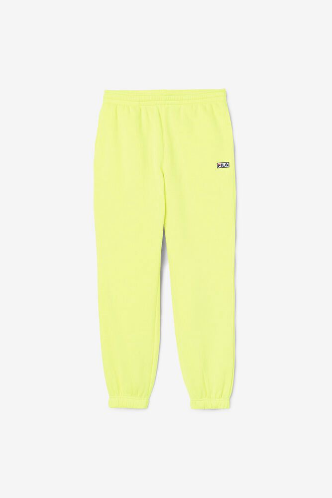 Fila Pants Womens Yellow Lassie Jogger - Ireland 32780-BOJY